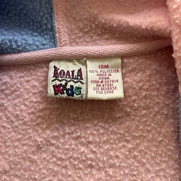 Koala Kids Pink and Blue Baby Jacket - Picture 2 of 2